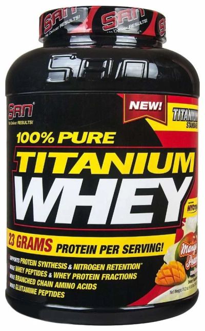 Лот: 13398897. Фото: 1. 100% Pure Titanium Whey от SAN... Другое (тяжелая атлетика)