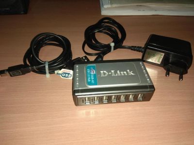 Лот: 10840528. Фото: 1. USB Хаб USB HUB D-Link 7xUSB 2... USB хабы