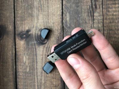 Лот: 13658902. Фото: 1. OTG USB miniUSB Card Reader. Карты памяти