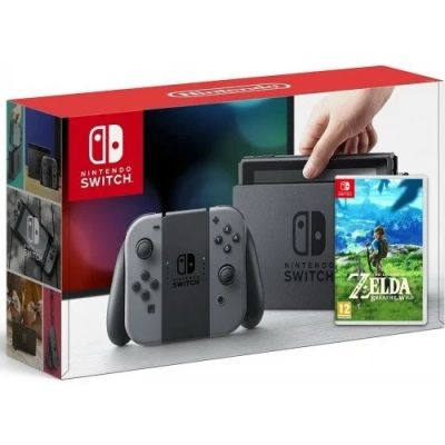 Лот: 11302386. Фото: 1. Nintendo Switch +The Legend of... Игровые приставки, консоли
