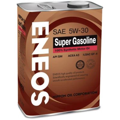 Лот: 8632244. Фото: 1. Eneos Super Gasoline, 5W-30, 4L. Масла, жидкости