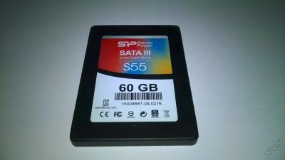 Лот: 6249337. Фото: 1. SSD sikicon power 60Gb. SSD-накопители