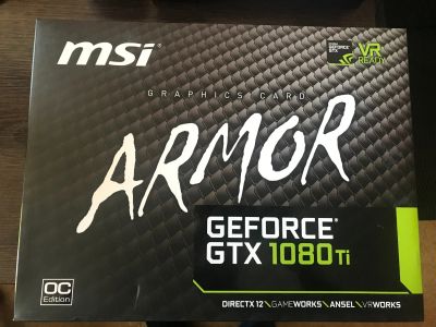 Лот: 13445938. Фото: 1. Видеокарта MSI GeForce GTX 1080... Видеокарты