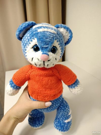 Лот: 18312833. Фото: 1. Плюшевый подарок к Новому Году... Авторские куклы, игрушки, поделки