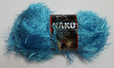 Лот: 11180904. Фото: 1. Пряжа Nako rain травка 100% полиэстр... Ткани, нитки, пряжа