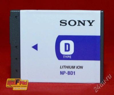 Лот: 724274. Фото: 1. Аккумулятор Sony NP-BD1. Аккумуляторы, зарядные