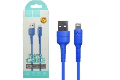 Лот: 17333243. Фото: 1. Кабель HOCO X30 Lightning, Blue... Дата-кабели, переходники