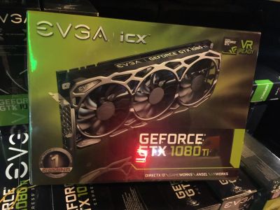 Лот: 11075705. Фото: 1. Видеокарта Evga GTX 1080ti TFW3... Видеокарты