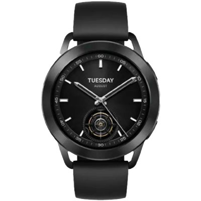 Лот: 22219534. Фото: 1. Умные часы Xiaomi Watch S3, Black... Смарт-часы, фитнес-браслеты, аксессуары