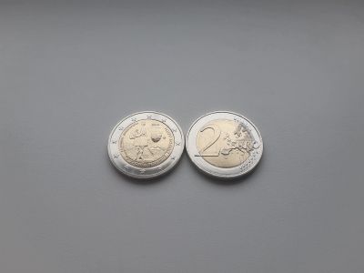 Лот: 16988685. Фото: 1. Греция 2 евро 2015 " Спиридон... Европа