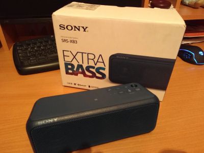Лот: 12028363. Фото: 1. Sony srs-xb3 как новая,на гарантии. Портативные, беспроводные колонки
