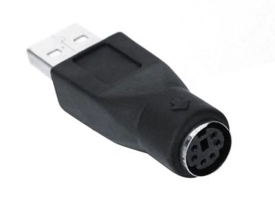 Лот: 7449251. Фото: 1. Переходник USB (шт) - PS/2 (гн... Шлейфы, кабели, переходники