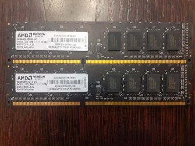 Лот: 19305244. Фото: 1. AMD ddr3 8gb 1600гц. Оперативная память