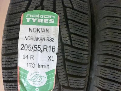 Лот: 9939763. Фото: 1. Зима 205/55R16 Nokian Nordman-RS... Шины