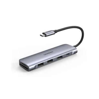 Лот: 24664895. Фото: 1. USB-хаб UGREEN CM195 USB-C PD... Корпуса, блоки питания