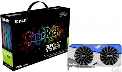 Лот: 11194706. Фото: 1. Gtx 1070 palit game rock. Видеокарты