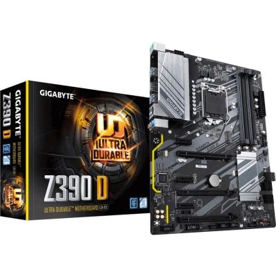 Лот: 16630429. Фото: 1. Gigabyte Z390 D Новая Полный комплект. Материнские платы