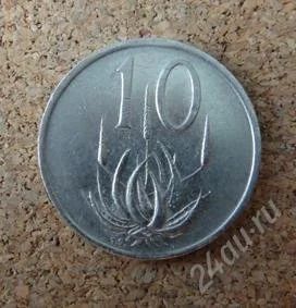 Лот: 1293540. Фото: 1. Изображение цветка алоэ на монете... Африка