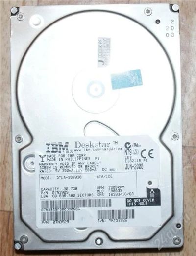 Лот: 2158691. Фото: 1. 2 жестких диска по 30 гб. Жёсткие диски (HDD)