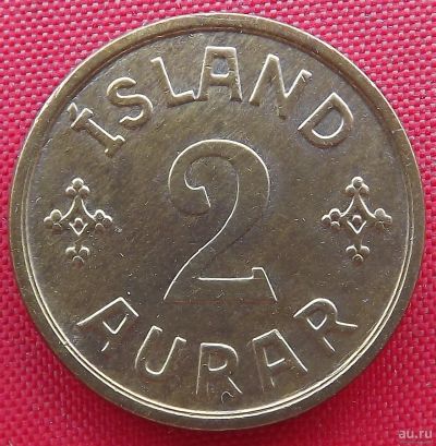 Лот: 1589369. Фото: 1. (№783/LF) 2 эйре 1940 (Исландия... Европа