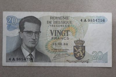 Лот: 23453551. Фото: 1. Бельгия 20 франков 1964 года. Европа