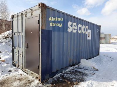 Лот: 20215368. Фото: 1. Бытовка из морского контейнера. Бытовки, вагончики строительные