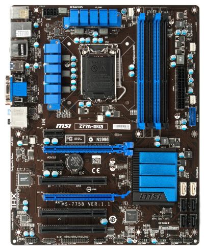 Лот: 19666758. Фото: 1. Крутая плата под LGA 1155: MSI... Материнские платы