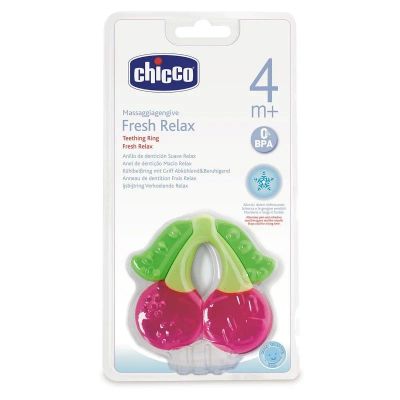 Лот: 9442167. Фото: 1. Chicco прорезыватель Вишня, 4... Для младенцев