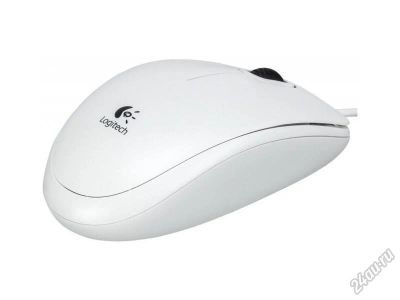 Лот: 5542334. Фото: 1. Мышь USB Logitech B100 OEM White... Клавиатуры и мыши
