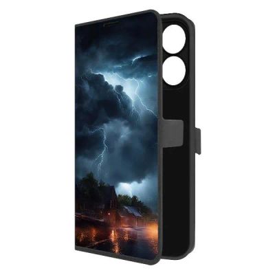 Лот: 25380590. Фото: 1. Чехол Krutoff Eco Book "Ночная... Чехлы, бамперы