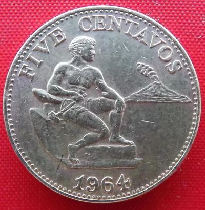 Лот: 4715299. Фото: 1. (№3607) 5 центов 1964 (Филиппины... Азия