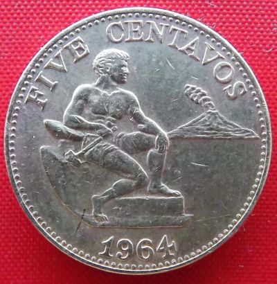 Лот: 4715299. Фото: 1. (№3607/LK) 5 центов 1964 (Филиппины... Азия