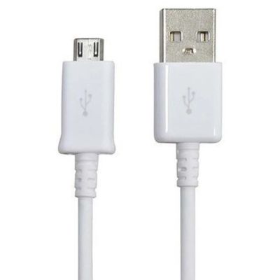 Лот: 9856603. Фото: 1. Кабель micro USB белый BASIK новое. Дата-кабели, переходники