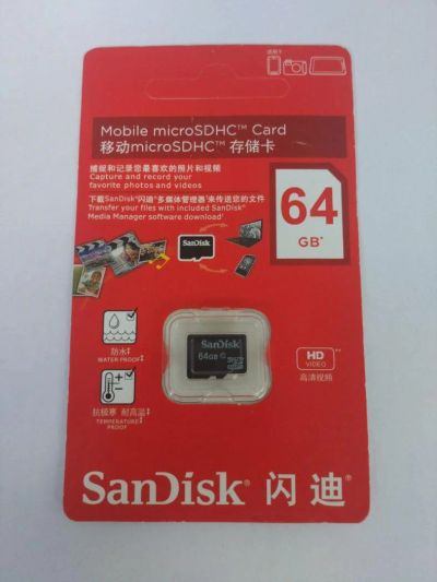 Лот: 11883245. Фото: 1. Карта памяти SanDisk microSD HC... Карты памяти