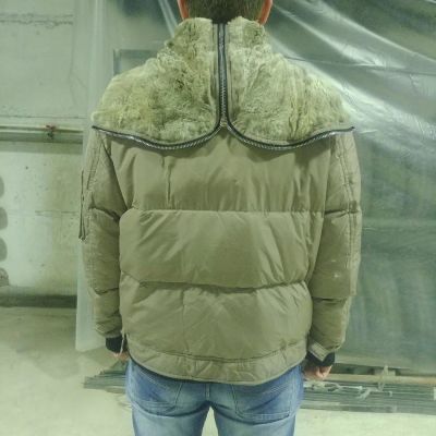 Лот: 10467839. Фото: 1. Пуховик мужской капюшон кролик. Верхняя одежда