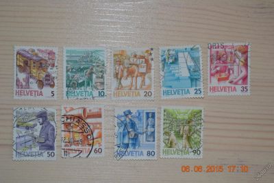 Лот: 5724543. Фото: 1. Марки Швейцарии 1986-1987г. История... Марки