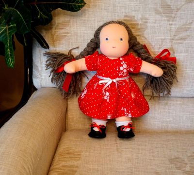 Лот: 3493066. Фото: 1. Вальдорфская кукла Настенька... Авторские куклы, игрушки, поделки