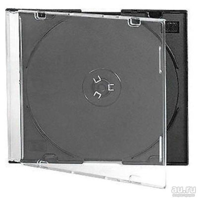 Лот: 13310987. Фото: 1. Коробка для CD-box SLIM черный... Органайзеры для дисков, боксы