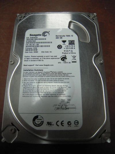 Лот: 7600715. Фото: 1. Жесткий диск HDD 320gb SATA Seagate... Жёсткие диски (HDD)