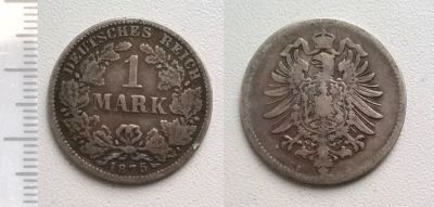 Лот: 7456908. Фото: 1. Германия. 1 марка 1875-C (серебро... Германия и Австрия