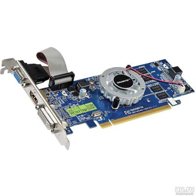 Лот: 17302352. Фото: 1. Gigabyte Radeon HD 6450 1GB DDR3. Видеокарты
