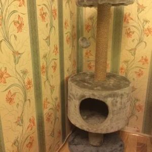 Лот: 6768392. Фото: 1. Домик для кошек. Домики, переноски, клетки, когтеточки