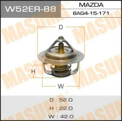 Лот: 18854138. Фото: 1. Термостат masuma W52ER-88. Двигатель и элементы двигателя