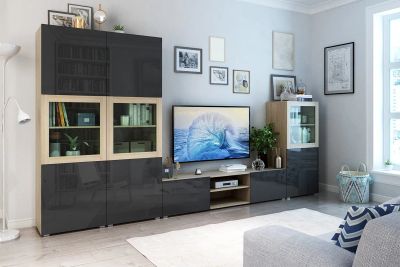 Лот: 23644444. Фото: 1. Гостиная Hoff Оскар с тумбой и... Гостиные, стенки, горки