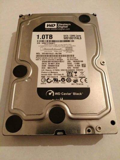 Лот: 10842461. Фото: 1. 1.0TB 1000MB Жесткий диск винчестер... Жёсткие диски (HDD)