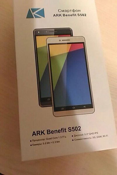 Лот: 10639449. Фото: 1. смартфон ark benefit s502. Смартфоны