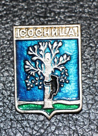 Лот: 4131404. Фото: 1. Знак город-герб Сосница. (П№17... Юбилейные