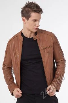 Лот: 5960912. Фото: 1. Куртка HElium M5026 tan cognac. Верхняя одежда