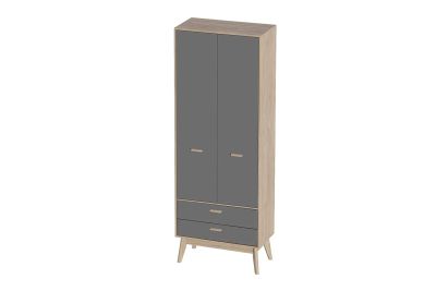Лот: 24416704. Фото: 1. Шкаф 2-дверный с 2 ящиками SCANDICA... Шкафы, шкафы-купе