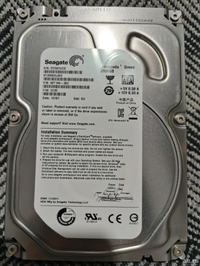 Лот: 18239421. Фото: 1. Жесткий диск (HDD) Seagate 2Tb... Жёсткие диски (HDD)